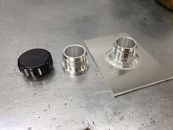 Fabricated metal product manufacturing: 1" / 1.5" Aluminum Weld-On Filler Neck & Cap