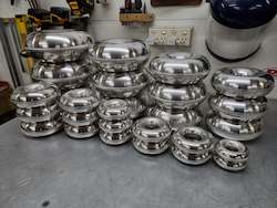 Fabricated metal product manufacturing: Aluminum Donut - Tight Radius - 1", 1.25", 35mm, 1.5", 1.75", 2", 2.5", 3", 3.5", 4"