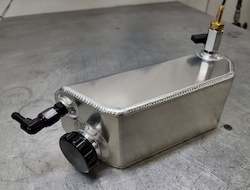 Fabricated metal product manufacturing: Grass Kart Fuel Tank - 1.9L Vertical Gravity - Skeleton Welding