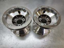 Fabricated metal product manufacturing: Edwards 6" Grass Kart Single / Double Bead Lock Rims - PAIR