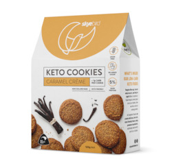 Bakery retailing (without on-site baking): Keto Caramel Cookies 120g