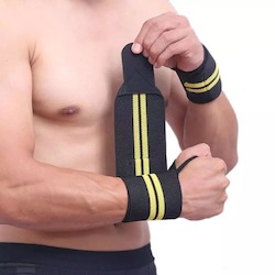 2 Pack Wrist Wraps for Weightlifting with Thumb Loop,Wrist Support Braces for Gym Workouts