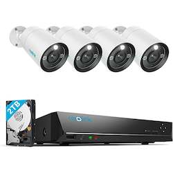 Diy Security Cameras: Reolink RLK8-1200B4-A - 4 x 12MP 4K Cameras, 2TB HDD
