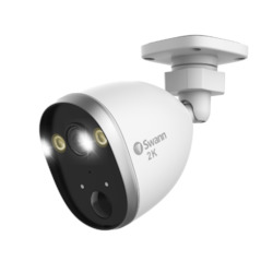 Diy Security Cameras: Swann 2K Outdoor Spotlight Security Camera - 4MP, WIFI, True Detectâ¢, Siren