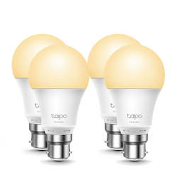 TP-Link Tapo L510B LED Smart Light Bulbs (4 Pack) - WiFi, B22 (Bayonet)