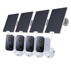 Diy Security Cameras: Swann CoreCam & Solar Panel Bundle (4 Pack) - 1080p, WIFI, Wire-Free