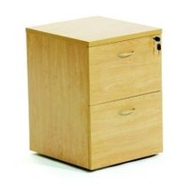 Furniture wholesaling - office: Ergoplan Locking 2 File Drawer Mobile Pedestal - ERGOPLAN OFFICE
