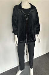 Clothing: Zip Velour Jacket
