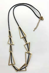 Accessories: Multi Triangle Necklace