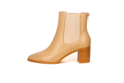 Shoe: Zoey Ankle Boot Blush Beige