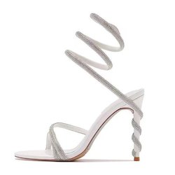 Shoe: Python Heel White