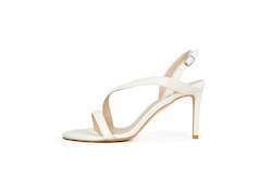 Internet only: Ariana Strappy Sandal White