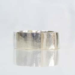 Square Band - Wide - Sterling Silver