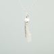Sycamore Seed Necklace - Small Curved - Sterling Silver