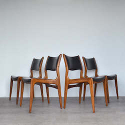 Seating: Set Of 4 Dining Chairs By Johannes Andersen For Uldum MÃ¸belfabrik