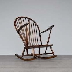 Seating: Ercol Windsor Grandfather Rocking Chair Model 315