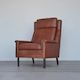 Leather High Back Lounge Chair By Georg Thams