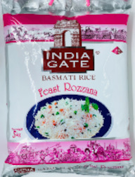 Grocery supermarket: India Gate Feast Rozanna Basmati Rice 5Kg