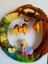 Nature Table: Waldorf Spring Wreath