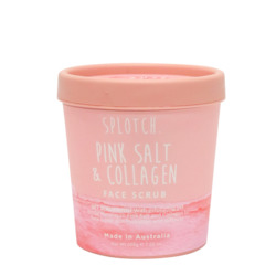 Splotch Pink Salt & Collagen Face Scrub Tub 200g