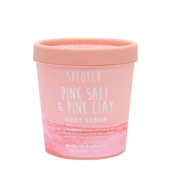 Pink Salt Clay: SPLOTCH PINK SALT & PINK CLAY BODY SCRUB TUB 200G