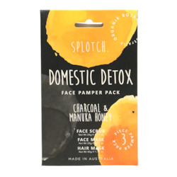 Splotch Charcoal & Manuka Honey Domestic Detox Face Pamper Pack