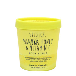 Splotch Manuka Honey & Vitamin C Body Salt Scrub Tub 200g
