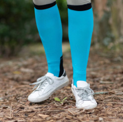 Bright Turquoise Pair & a Spare Boot Sock