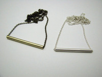 Single Bar Circular Necklace - Stephanie Grace Jewellery