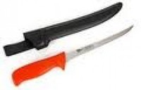 Black Magic Fillet Knife Narrow Blade 20CM Orange Handle