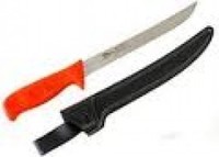 Black Magic Fillet Knife Wide Blade 20CM Orange Handle