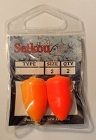 Seikou Tackle Hi Vis Orange Glow Bead Length 3cm