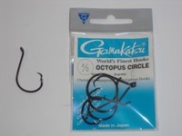 Gamakatsu Octopus Circle Hooks Small Pack Size 4/0 Black