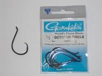 Gamakatsu Octopus Circle Hooks Small Pack Size 5/0 Black
