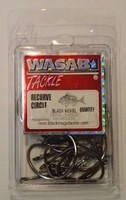 Retailing: Wasabi Recurve Hooks Bulk Packet 8/0 Black