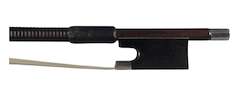 Violin Bows: W.E. Hill  + Sons "W.E.H + S" silver-mounted violin bow