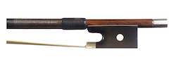 Violin Bows: W.E. Hill  + Sons "H & S" silver-mounted violin bow