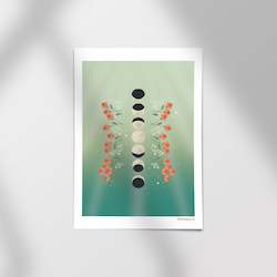 Moon phases â¢ Mini-print