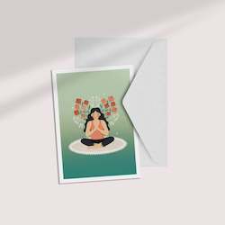 Wildflower Mini Collection: Meditation â¢ A6 greeting card