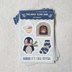 Cosy winter • Sticker sheet