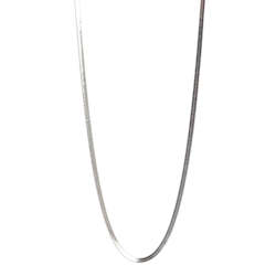 Clothing: Snake Chain Necklace - Silver