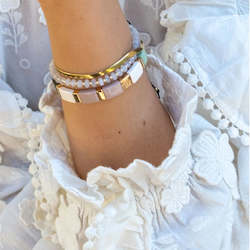 Clothing: Enamel Tiles Bracelet