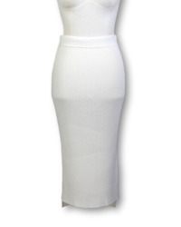 Clothing: Crea Concepts. Knit Midi Skirt - Size 40 (NZ10)