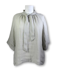Clothing: Caroline Sills. Tie Neck Blouse - Size 12