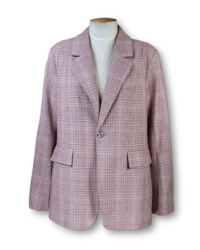 Clothing: We Are The Others. The Check Blazer - Size 5 (14/16)   **New with Tags