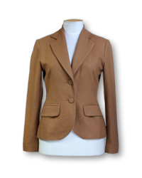 Clothing: Kate Sylvester. Wool Blazer - Size S **Available in Tan & Blue