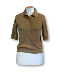 Clothing: Laing. Short Sleeve Polo Knit - Size XS
