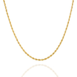 Internet only: ROPE CHAIN 4MM - GOLD (PENDANT SIZE)