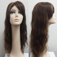 Vitamin product manufacturing: Chocolate Brown Long Wavy Human Hair Wig