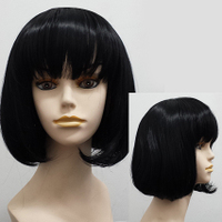Vitamin product manufacturing: Bob Style Straight Full Bangs Costume Wig S&F126